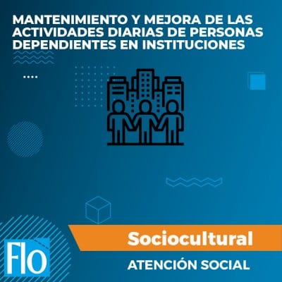 MANTENIMIENTO Y MEJORA DE LAS ACTIVIDADES DIARIAS DE PERSONAS DEPENDIENTES EN INSTITUCIONES Flo Formación
